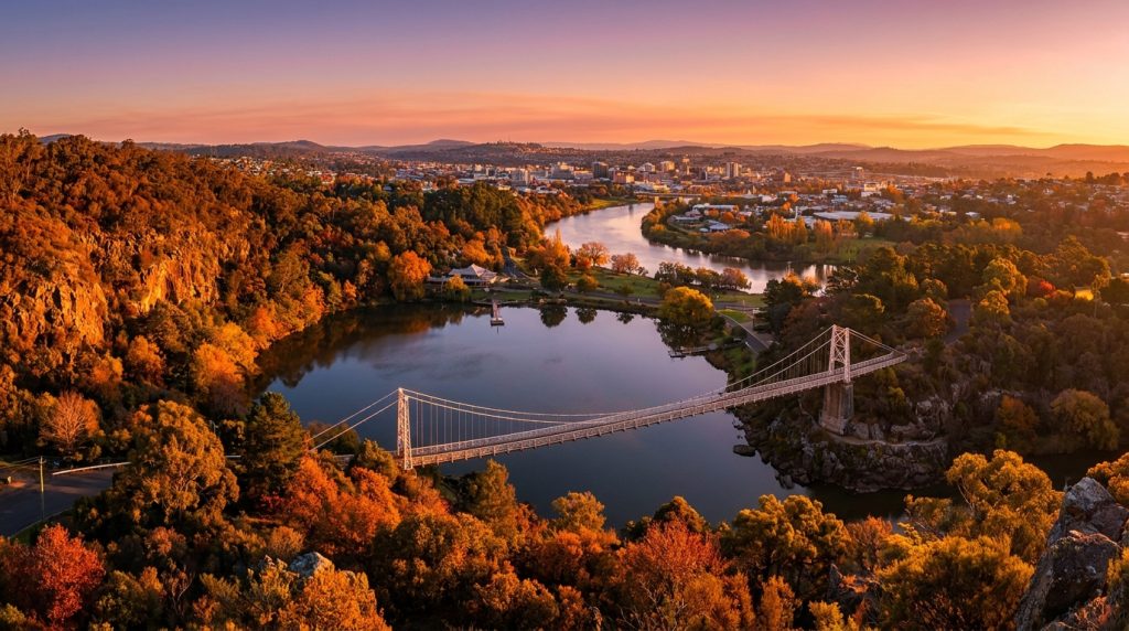 Scenic view of Launceston, TAS — one of Australia's top regional destinations